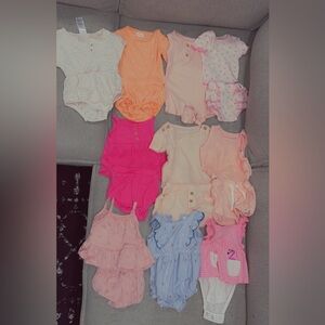 0-3 baby girl matching sets